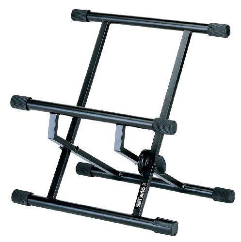 Quik Lok BS/317 Verstärker-Ständer (schlank, doppelstrebig) schwarz (UK Import)