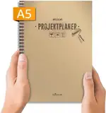 Gockler® PROJEKTPLANER DIN A5: Projektplanung für Selbstständige, Heimwerker, Kreative & Creator | Aufgabenplaner, Notizbuch, Vorlagen, Planer mit To Do Listen uvm. | 110 Seiten, 42 Projekte