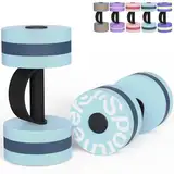 Sportneer Aqua Hanteln Set – EVA-Schaum Wasserhanteln für Wassergymnastik & Aquafitness, Wassergymnastik Geräte & Aquajogging Zubehör für effektives Wassertraining (Blau)
