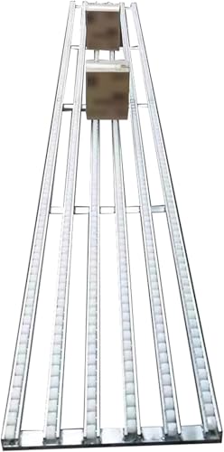 Leichtgewichtiger Schwerkraft-Förderer, 50 cm breit, 300 cm lang, unbetriebenes Rollensystem, Stahlrahmen für effiziente Pakethandhabung, Lagermontagelinie, Transportlösung