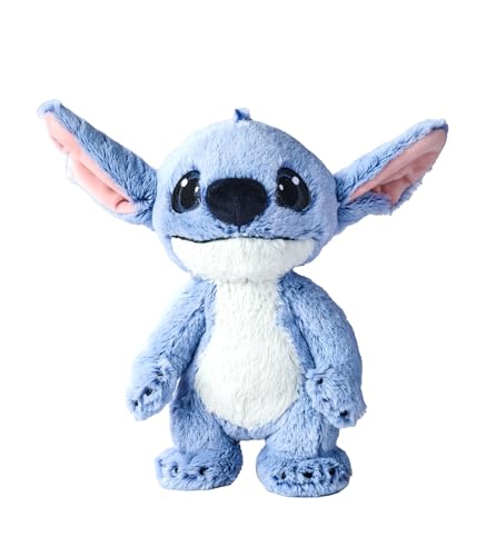 Disney Live Action Stitch, 6315870511 Simba - Kuschelweiche 25 cm große Plüschfigur, Originalgetreu, Stehend, Für Babys und Kinder ab 0 Monaten, Blau