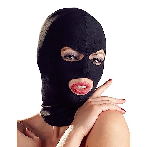 NEEMOSI Kopfmaske Bondage BDSM Maske für Herren Damen Spandex Fetisch für Paar Bett Fesseln-Männer Maske Sexspielzeug (Augen und Mund) Vollgesichtsmaske für Motorrad