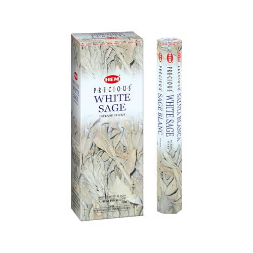 HEM Räucherstäbchen Salbei Weiß, 100 Stück(20 Stück (5er Pack))