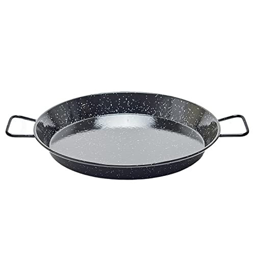 Garcima Paellapfanne für 4 Personen, emailliert, 30 cm 7 personas, 36 cm, Schwarz