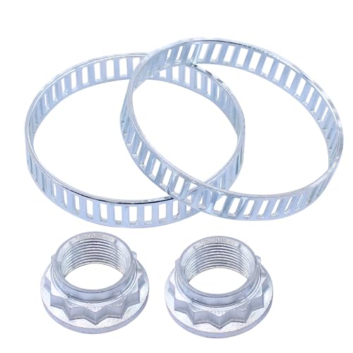 ABS Ring Achsmutter ABS Sensorring Antriebswelle ABS-Ring Mutter Achsstummel ABS Ringe hinten links und rechts für 1er E81 E87 E88 E82 3er E46 3er E90 E91 E92 E93 Z4 E85