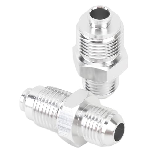 SEAFRONT Robuster 6an -Anpassungsstecker für Servolenkungsboxen, 2 PCs Metall -Legierungsadapter für Optimale Leistung, Kompatibel mit 1980+ Modellen, 16mmx1.5 + 18mmx1.5, Geeignet für