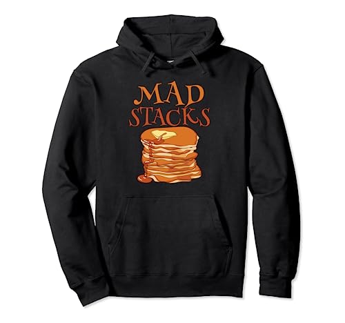 Mad Stacks Design Morgenessen für Frühstücksliebhaber Pullover Hoodie