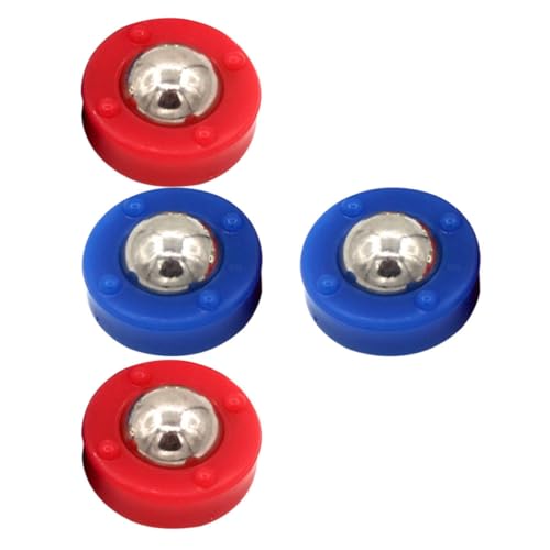 Vaguelly 2 Sätze Tisch-Shuffleboard Mini-Shuffleboard-Pucks Tisch-Curling-Spiel Fußball Mini Spiel Zubehör Für Tischspiele Kinderspiele Tischplatte Gleitende Kugeln Stahl