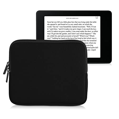 kwmobile Schutztasche für eReader - Neopren Tasche Hülle Cover Case Schutzhülle Schwarz - 17,5 x 14,7 cm Innenmaße