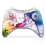 DeinDesign Skin kompatibel mit Nintendo Wii U Pro Controller Folie Sticker Farbe Wasser Regenbogen