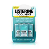 Listerine Frische Minze Taschenpakete Mundpflege Streifen, Tötet 99 % Der Keime von Mundgeruch, 72 Streifen