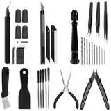 FEAMCE 3D Printing Tool Kit Essential 3D Druckwerkzeuge Zum Entfernen, Glättung, Fertigstellung, Entgraten, Verlangen, Bohren 3D Druckzubehör Für, Ender3-Finishing-Tool-Kit-Anfänger