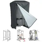 WJYZHM Power Cage Abdeckung, Krafttraining, Power-Käfig-Abdeckungen, 213,4 cm H x 119,4 cm L x 175,3 cm B-Squat Rack Käfigzubehör für drinnen und draußen, universell, staub- und wasserdicht,