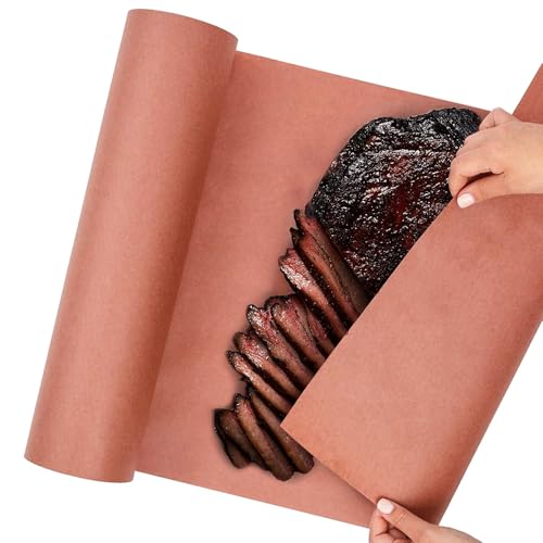 Palwin Butcher Paper for Smoking Meat, Pink Metzgerpapier Rolle 40cm x 10 m, BBQ Kraftpapier für Grill, Smoker, Fischfleisch