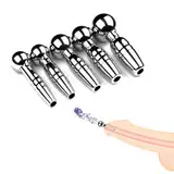 BDSMJOY Harnröhren Dilatatoren Männer 5 PCS,Dilator Harnröhre Hohl Nagel Edelstahl,Plugs Sexspielzeug Set Penis Plug Sex Toyset Herren,erotisches Sexspielzeug für Männer Solo (5 IN 1)