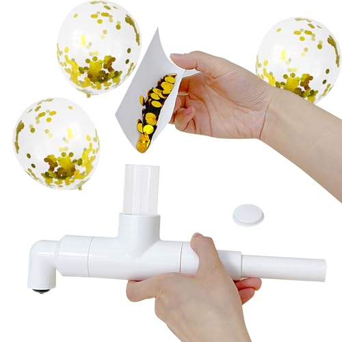 Ballonfüllmaschine - Ballonfüllungswerkzeug Kit | Confetti Pailla Gold Pulver Ballonfüllungsgerät | Stuff -Tool für Geburtstag Hochzeit Babyparty Jubiläum Dekoration