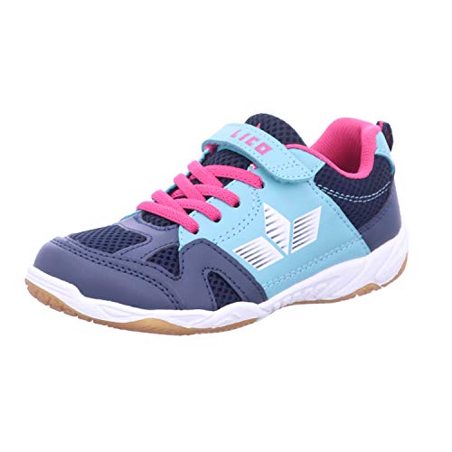 Lico Damen Sport Vs Hallenturnschuh, Marine Türkis Pink, 38 EU