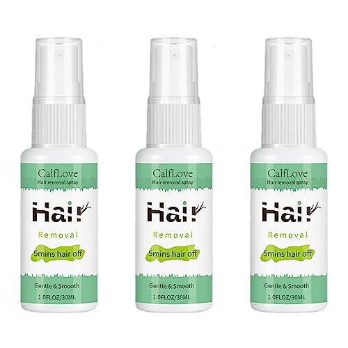 Haarentferner-Spray,Enthaarungsspray für Körperhaare für Frauen | Feuchtigkeitsspendende private Haarentfernungscreme, Brust, Rücken, Beine, Achselhöhlen, Enthaarung Anloximt (30ml(Pack of 3))