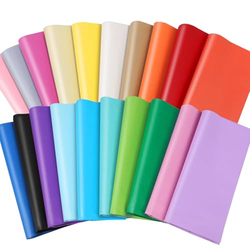 100 Blatt Seidenpapier Bunt 50x70 cm, 20 Farben Tissue Paper Verpackungsmaterial Seidenpapier Geschenkpapier für Hochzeit Geburtstag Weihnachten Deko DIY Basteln Verpacken