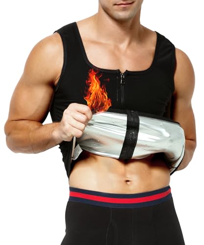 Casey Kevin Figurformendes Unterhemd für Männer Herren Bauchweg Shapewear Sport Tight Body Shaper Ärmellos Taillenformer
