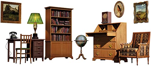 Mini Art 35644 1:35 Büromöbel/Einrichtung - originalgetreue Nachbildung, Modellbau, Plastik Bausatz, Basteln, Hobby, Kleben, Modellbausatz, Zusammenbauen, unlackiert