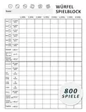 Würfelspiel Spielblock: 800 Spiele für Senioren Oma und Opa: Würfelblock, Ersatzblock & Spielblatt für Yatzy, Kniffel, Knobelspiele, Familienspiele