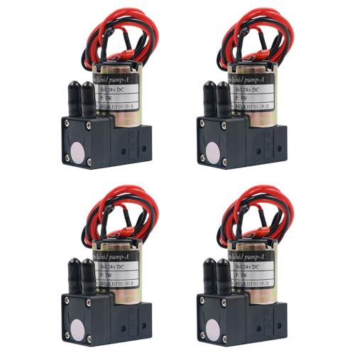 LOLPALONE 4X Druckmotor Tintenpumpe Drinnen und Draussen Fotomaschine Saugpumpe FlüSsigkeitspumpe 24V Membranpumpe