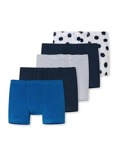 Schiesser Jungen 5 Pack Boxershort Unterhosen - 95/5 Organic Bio Baumwolle Größe 92 Bis 140 Unterwäsche, Sortiert 5_173129, 116 EU