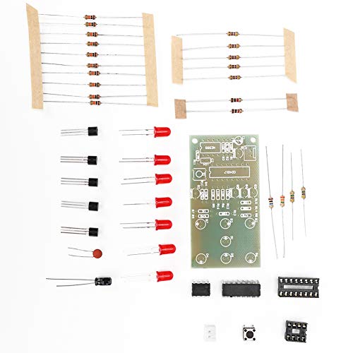 Elektronisches Würfel-DIY-Kit, 4,5~5 V Elektronisches Würfel-Kit NE555 CD4017 DIY-LED-Würfel-Kit für Lustiges Elektronisches Produktionsset, Lernen und Bildung