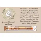 Otuuz Geldgeschenk zur Firmung Geschenke für Mädchen Jungen Reagenzglas Holz Firmung Karte Geldgeschenk aus Holz Geldgeschenke Geldverpackung 14 x 9 cm