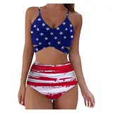 Armband Reisen Badehose Frauen Set Hohe Taille nach Oben Bikini-Druck Badeanzüge Soild Bademode Sexy-Badebekleidung Set V Ausschnitt T Shirt Herren