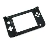 Gehäusegehäuse Bottom Middle Shell Schale Frame Rahmen für 3DS XL LL Schwarz