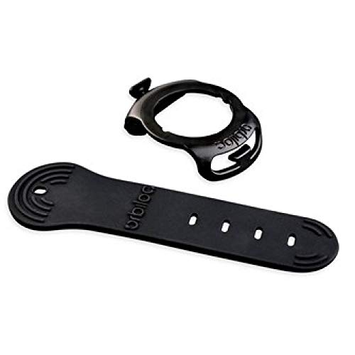 Orbiloc Quick Mount verstellbares Silikongummiband für Hunde, LED-Sicherheitslichtersatz, Einheitsgröße, Schwarz
