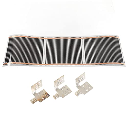 Bodenheizungsmatten Wärme System Elektrisches Strahlungsarmes Geräusch großer Größe für heimgeheiztes Bodensystem, Strahlungsbodenheizungsmatte (25x95cm / 9.84x37.4in)