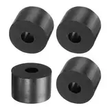 QUARKZMAN 4 Stück Gummispacer 30mm Außendurchmesser, 10mm Innendurchmesser, 20mm Höhe Runde Antivibrations-Spacer Gummibuchsen Dichtungen Dicke Gummischeiben für Haus Auto Zubehör