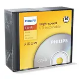 Philips CD-R Rohlinge High-Speed (700 MB / 80 Minuten, 52x Speed , 10er Slim Case)