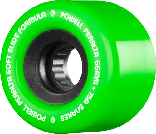 Powell Peralta Snakes 02 Skateboard-Räder, 66 mm, 75A, Grün