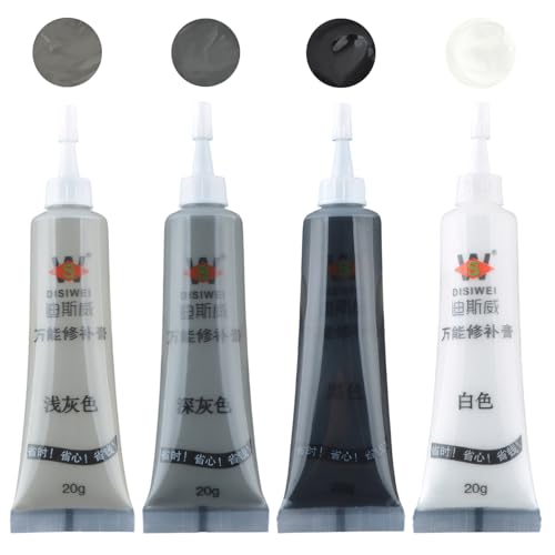 4Pcs Laminat Reparaturset Parkett Reparaturset Laminat Reparatur Holzreparatur Set Wood Filler für Boden Holzschrank Tür Holzmöbel Tischoberflächen Reparatur von Rissen Kratzer