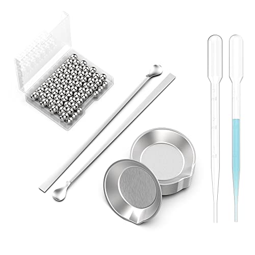 DIYESMART 120 x Farbmischkugeln, 20 x Farbwanne, 2 x Farbrührer und 2 x 3 ml Pipetten-Pipetten, geeignet für Airbrush-Malerei, DIY-Kunsthandwerk, Malerei, Modellmalerei usw