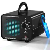 Ozongenerator 60000mg/Std Ozongerät, Industrieller Ozonisator, Ozongerät Ozonisator mit Timer für Zimmer, Ozongenerator für Auto, Wohnung, Rauch, Haustiergerüche und Küchengerüche