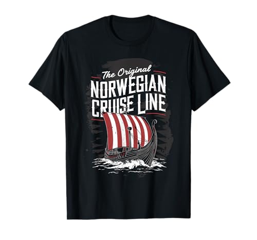 Das Original norwegische Kreuzfahrtlinie Wikingerschiff T-Shirt