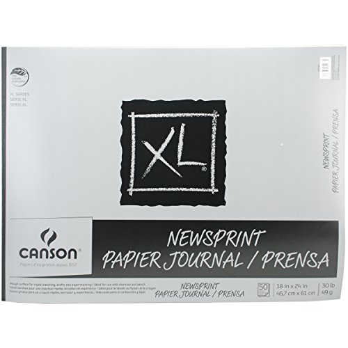 Canson Papier Biggie Jr. Newsprint Pad 18 x 24, 50 Blatt