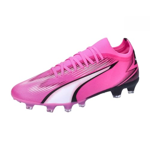 PUMA Unisex Ultra Match Fg/Ag Fußballschuhe, Poison Pink Puma White Puma Black, 43 EU