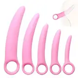 BDSMAGE Dilatoren Set Frauen mit 5 Vaginale Trainer Silicon,Sex Spielzeug für die Frau extrem hart,Analplug für Frauen,Dilator Harnröhre Sounding,Sexspielzeug für Frauen solo (Rosa)