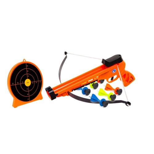 Petron SURESHOT Combo Pack Handbow Kinder Handarmbrust + Zielscheibe, orange/schwarz (1 Set)