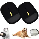 LYNBLY 2 Stück Doppelseitige Fellpflegehandschuh für Pets, Fellmagnet Handschuhe, Pet Hair Remover Glove, Fell Magnet Static Removal Gloves for Pet Hair, zum Waschen, Hair Removal, Fellpflege