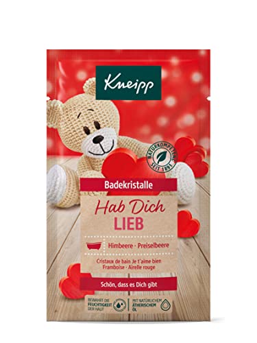 Kneipp Hab dich lieb Himbeere & Preiselbeere Badekristalle, 60g (1er Pack)