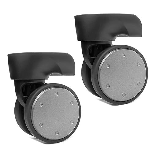 ZPECIAL 1 Paar Gepäck-Räder, Koffer-Ersatz-Rollen, Hardware, Reparatur, 360-Grad-Drehrollen, robustes Rad, W134 Large, Einheitsgröße