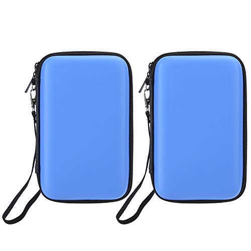 Tragetasche, 2-teiliges Schutzpaket mit Lanyard, Reisetasche für Nintendo 3ds XL / 3ds ll / 3ds-Spielekonsole(Blau)