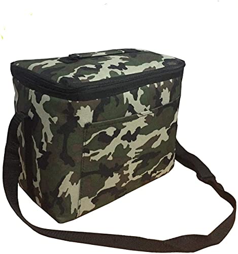 SERVICES Flexibler tragbarer Kühlschrank, 10 l, Kühltasche, Thermaltasche, Camping, Strand, Trinken, Armee, Camouflage